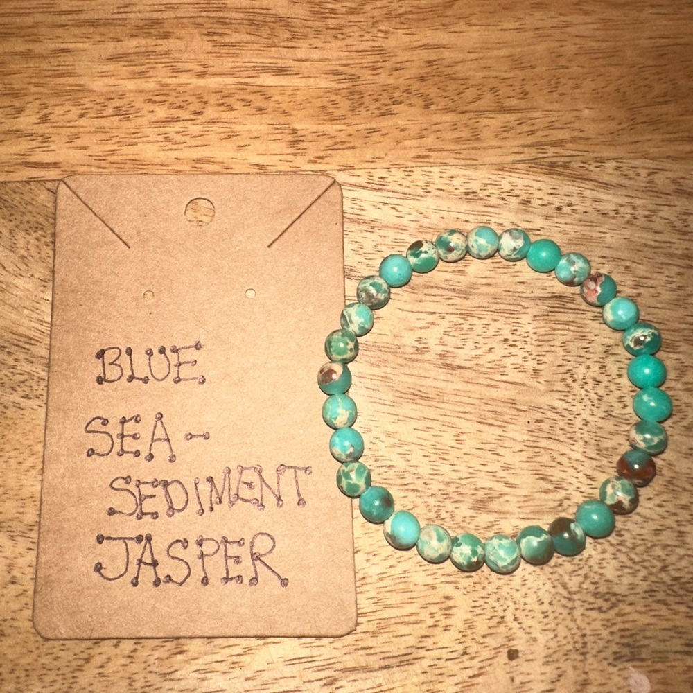 Turquoise Sea Sediment Jasper Bracelet